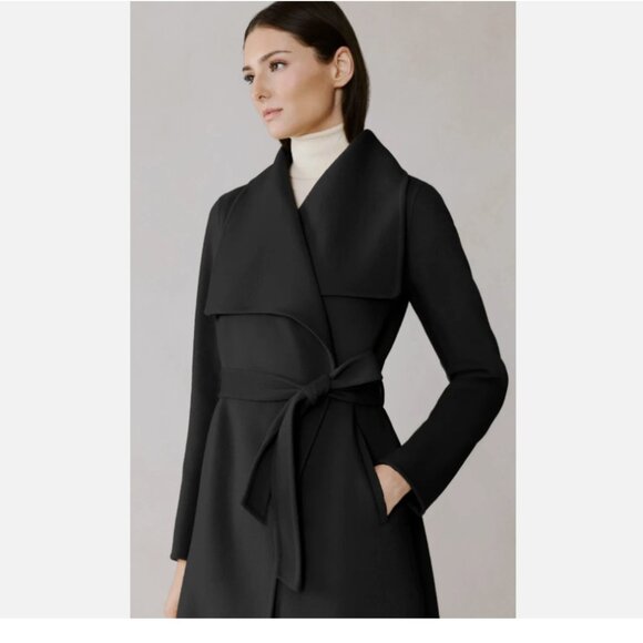 Soia & Kyo Britta-U Double Face Wool Wrap Coat - Picture 5 of 13